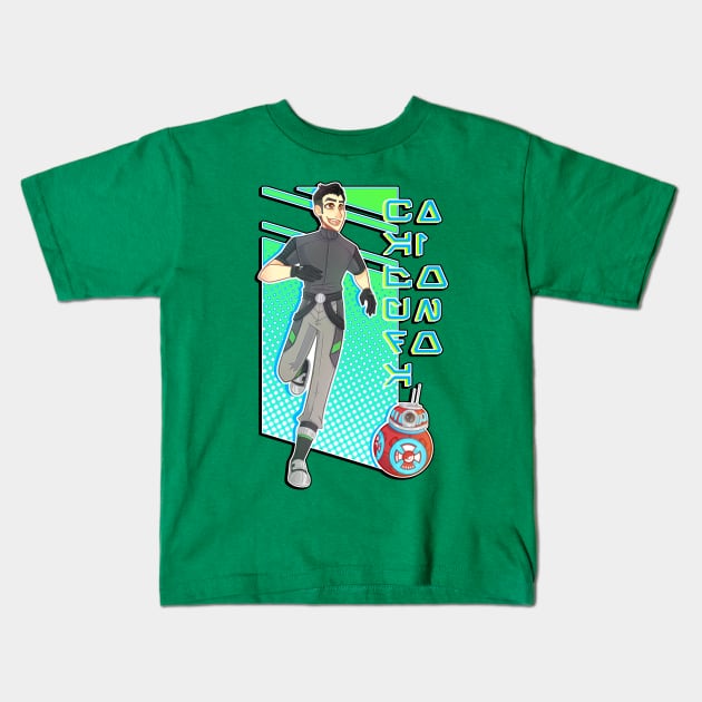 Kaz and CB-23 Kids T-Shirt by Rigiroony